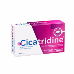 CICATRIDINE OVULE VAGINAL 10