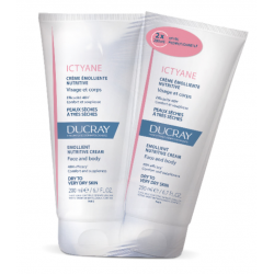 DUCRAY ICTYANE Crème Émolliente Nutritive - 2x200ML