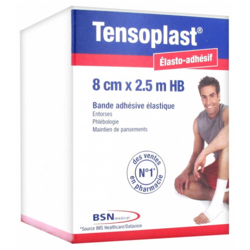 ELASTOPLAST TENSOPLAST HB EX-ELASTOPLASTE - 8cmx2.5m