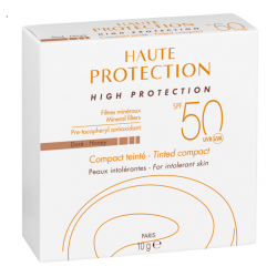 AVÈNE SOLAIRE Haute Protection Compact Teinté Doré SPF 50 - 10G