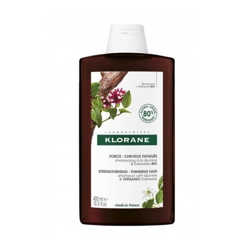 KLORANE Shampoing à la Quinine et Edelweiss Bio - 400ML