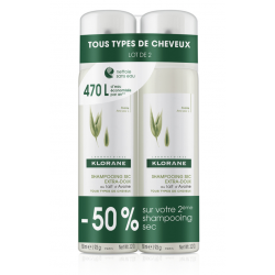 KLORANE SHAMPOING SEC au Lait d'Avoine Spray - Lot de 2x150ML