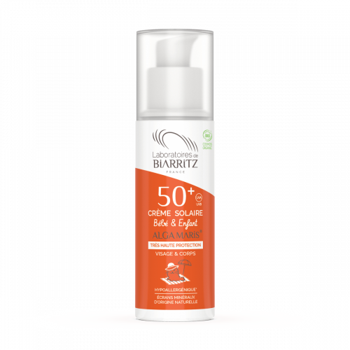 BIARRITZ CRÈME SOLAIRE BÉBÉ & ENFANT SPF50+ CERTIFIÉE BIO - 100