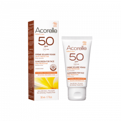 CRÈME SOLAIRE VISAGE CERTIFIÉE BIO SPF50 - 50 ml