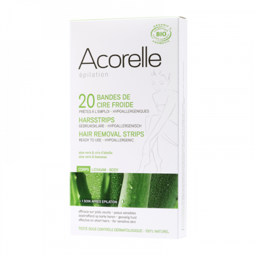 ACORELLE BANDES DE CIRE FROIDE BIO CORPS x 20