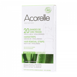 ACORELLE BANDES DE CIRE FROIDE BIO AISSELLES & MAILLOT x 20