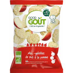 GOOD GOUT MINI-GALETTES DE RIZ À LA POMME - 40 g