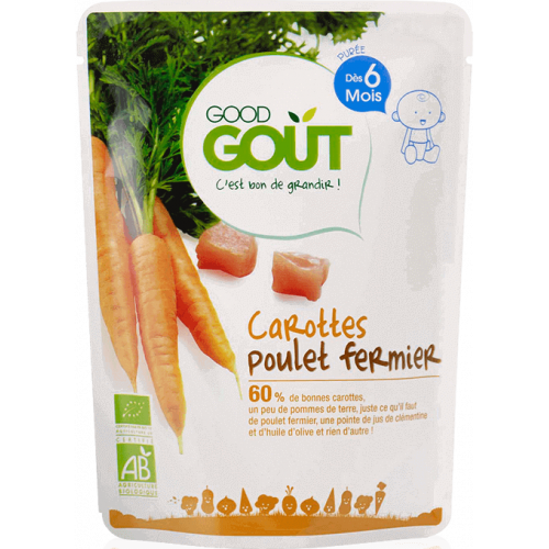 GOOD GOUT CAROTTES POULET FERMIER - 190 g