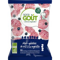 GOOD GOUT MINI-GALETTES DE RIZ À LA MYRTILLE - 40 g