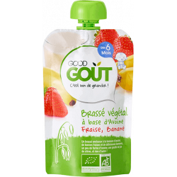 GOOD GOUT BRASSÉ VÉGÉTAL AVOINE FRAISE BANANE - 90 g