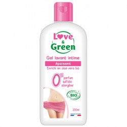 LOVE & GREEN GEL LAVANT INTIME APAISANT BIO - 200 ml