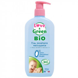 LOVE & GREEN EAU MICELLAIRE NETTOYANTE BIO - 500 ml