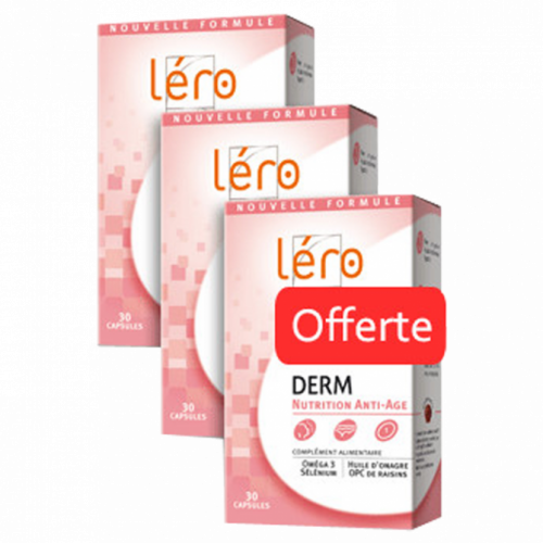 LERO DERM COMPLÉMENT ALIMENTAIRE POUR LA PEAU x 3 - 30 Capsules