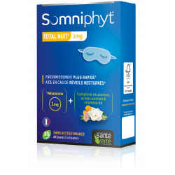 SANTE VERTE SOMNIPHYT TOTAL NUIT Mélatonine 1Mg - 30 Comprimés