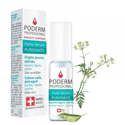 PODERM HUILE SERUM PURIFIANTE Mycose Ongle Jauni et Abîmé 8ML