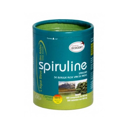 FLAMANT VERT Spirulina Bio - 300 Tablets