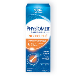 PHYSIOMER HYPERTONIQUE NEZ BOUCHÉ, SPRAY NASAL - 135ml