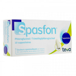 SPASFON Phloroglucinol - 10 suppositoires