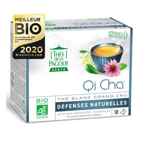 THE PAGODE QI CHA BIO Thé Blanc Grand Cru 18 Sachets