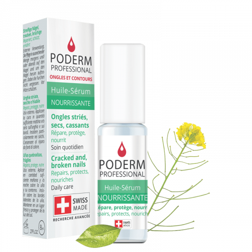 PODERM HUILE SERUM NOURRISSANTE Ongle Strié Sec Cassant 8ML