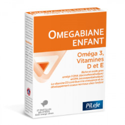 PILEJE BIANE ENFANT Oméga 3 Vitamine D et E - 27 Pastilles