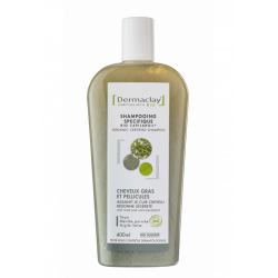 DERMACLAY SHAMPOOING BIO CHEVEUX GRAS & PELLICULES - 400 ml