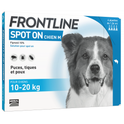 FRONTLINE Spot On Chien M (10-20 kg) - 4 Pipettes