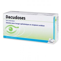 DACUDOSES Solution ophtalmique boîte de 16 récipients unidoses