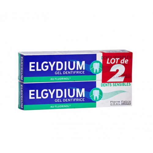 ELGYDIUM DENTIFRICE DENTS SENSIBLES Gel - Lot de 2x75ml