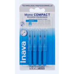 INAVA BROSSETTE MONO COMPACT BLEU 0.8mm - 4 Brossettes