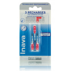 INAVA BROSSETTE RECHARGE ROUGE - 3 Brossettes