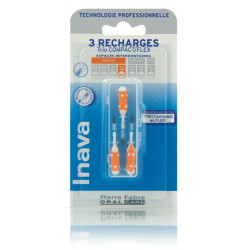 INAVA BROSSETTE RECHARGE ORANGE - 3 Brossettes