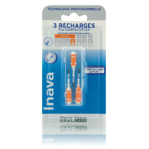 INAVA BROSSETTE RECHARGE ORANGE - 3 Brossettes