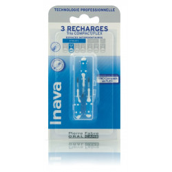 INAVA BROSSETTE RECHARGE BLEU - 3 Brossettes