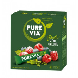 PURE VIA STEVIA Zéro Calorie - 40 Sticks