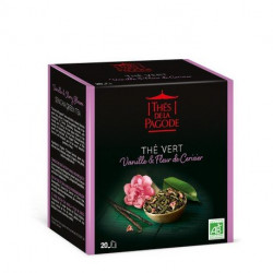 THE PAGODE GREEN VANILLA & CHERRY BLOSSOM TEA - 20 Sachets