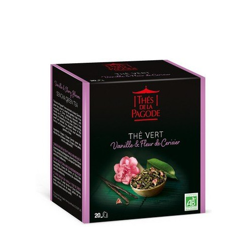 THE PAGODE GREEN VANILLA & CHERRY BLOSSOM TEA - 20 Sachets