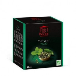 THE PAGODE ORGANIC MINT GREEN TEA - 20 Sachets