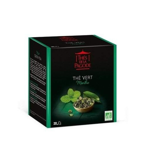 THE PAGODE ORGANIC MINT GREEN TEA - 20 Sachets