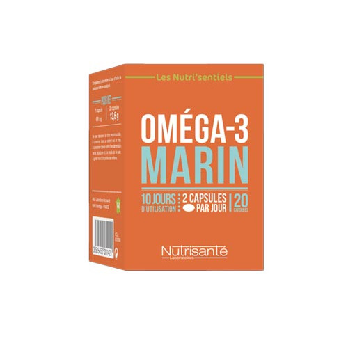 NUTRISANTE Omega 3 Marin - 20 Capsules