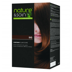 SANTE VERTE NATURE & SOIN PERMANENT COLOR LIGHT CHESTNUT GOLD 5G