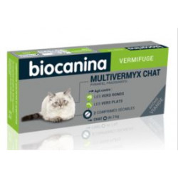 BIOCANINA Multivermyx Chat - 2 Comprimés