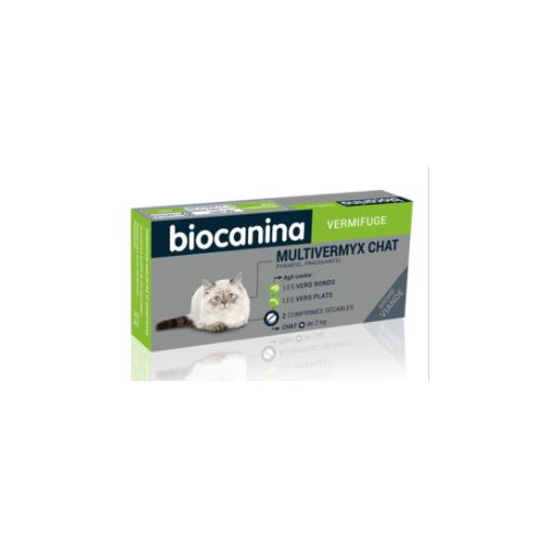 BIOCANINA Multivermyx Chat - 2 Comprimés