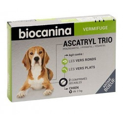 BIOCANINA Ascatryl Trio Plus De 10 Kilos - 2 Comprimés