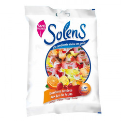 SOLENS SANS SUCRE BONBON FRUIT SACH100G