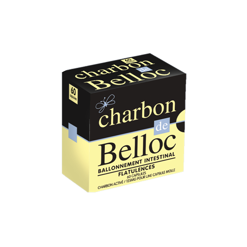 CHARBON DE BELLOC 125mg - 60 Capsules