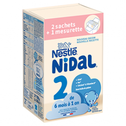 NIDAL 2 Lait Bébé en Poudre - 6 Mois à 1Ans - 700g