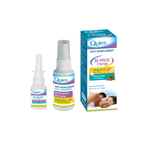 QUIES ANTI RONFLEMENT Bipack Spray Nasal + Spray Buccal