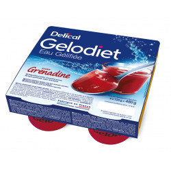 GELODIET EAU GELIFIEE Grenadine - 4 Pots de 120g