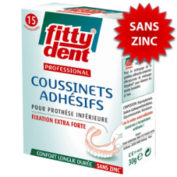 FITTYDENT PRO COUSSINETS ADHESIFS - 15 Coussinets